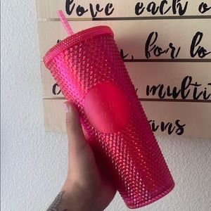 Starbucks 2019 Hot Pink Holiday Cup